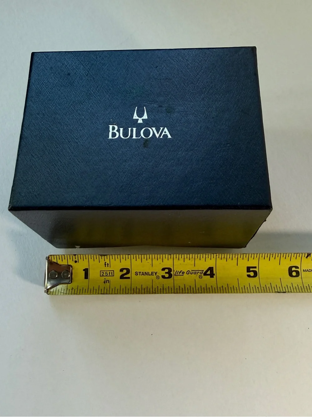 Bulova Marine Star Mens 38mm Blk Dial Silver Tone Date 96G14 New Batt, Full Kit